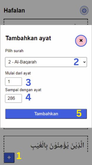 Tambahkan ayat