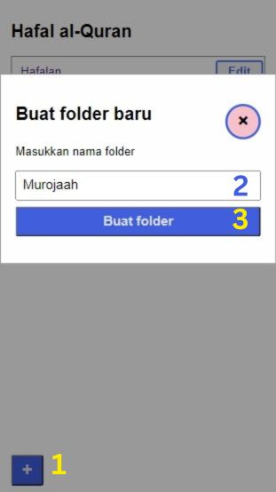 Buat folder murojaah